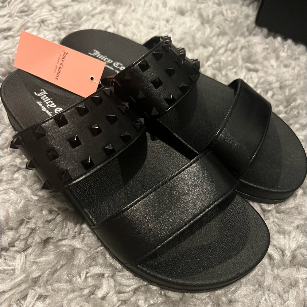 Juicy Couture Black Studded Sandals
